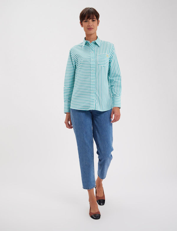 Ines De La Fressange Chemise Maureen Turquoise