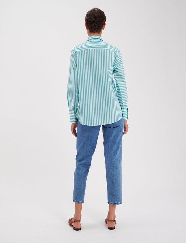 Ines De La Fressange Chemise Maureen Turquoise