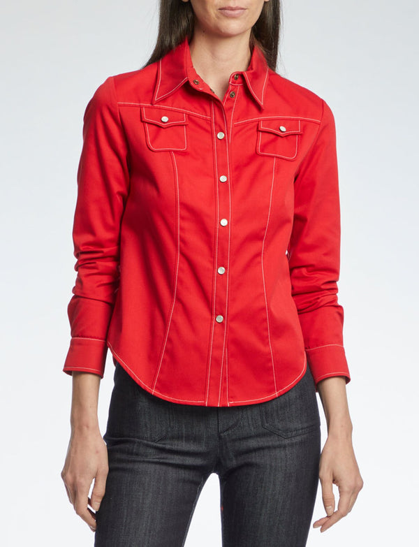 Ines De La Fressange Chemise Myrna Rouge