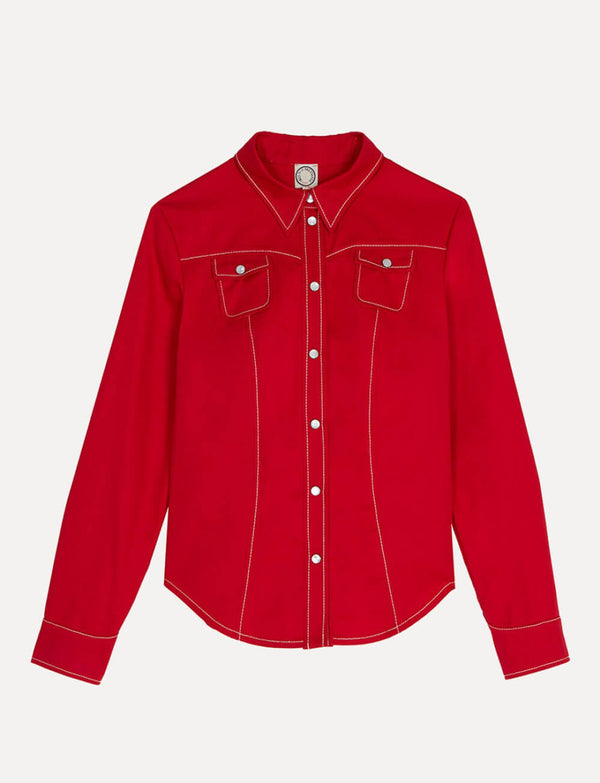 ines de la fressange Chemise Myrna rouge