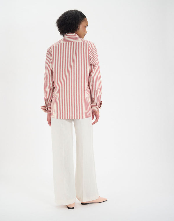 Ines De La Fressange Chemise Nova En Coton Rouge