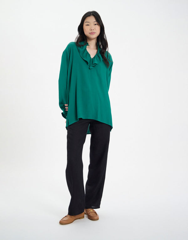 Ines De La Fressange Chemise Ortiz Verte