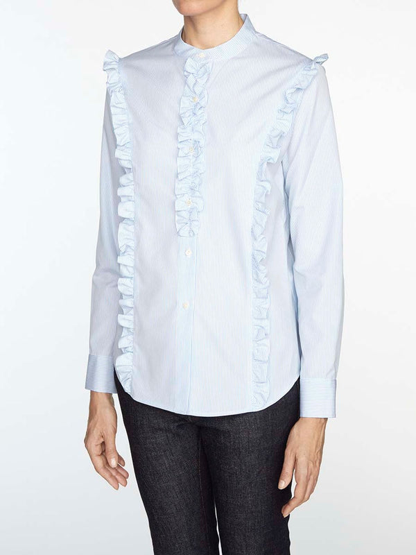 Ines De La Fressange Chemise Prairy En Coton Bleu