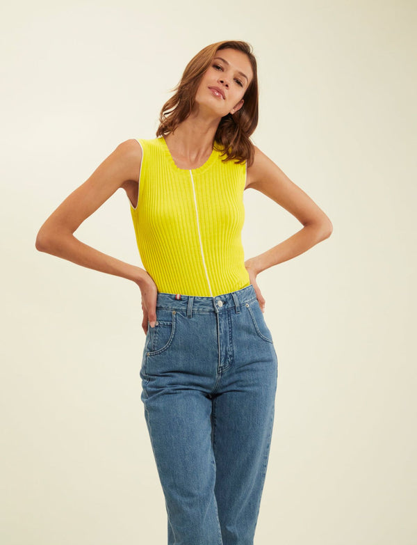 Ines De La Fressange Débardeur Léonie Jaune