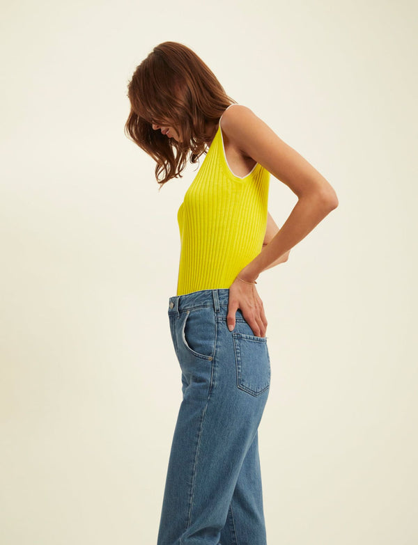 Ines De La Fressange Débardeur Léonie Jaune