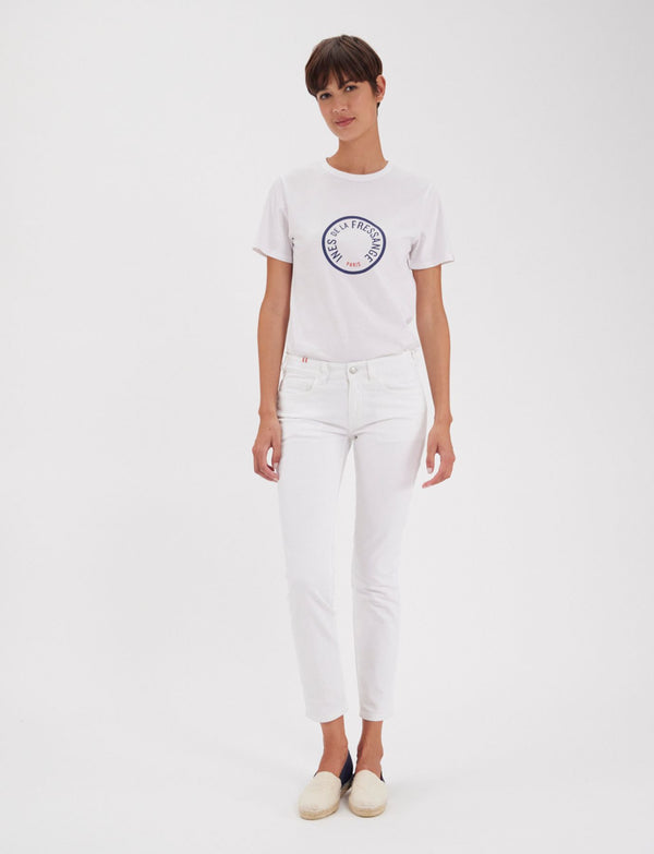 Ines De La Fressange Denim Bamboo Blanc