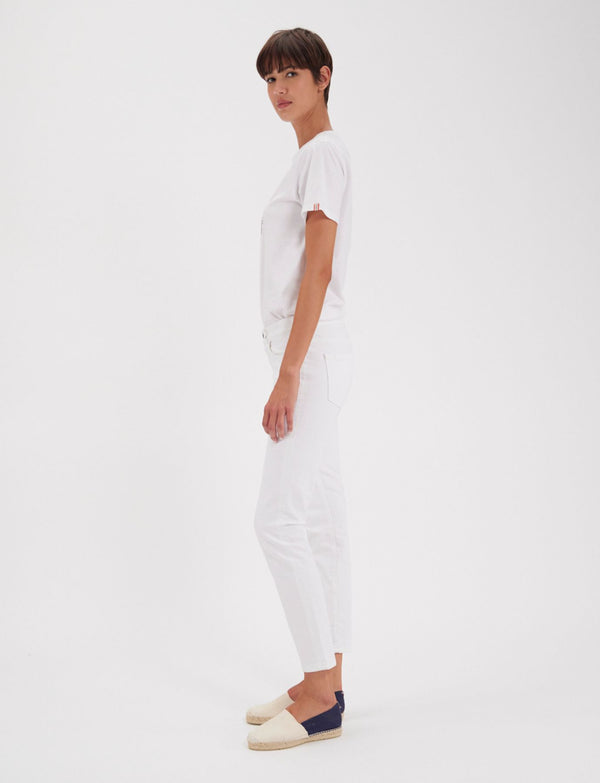 Ines De La Fressange Denim Bamboo Blanc