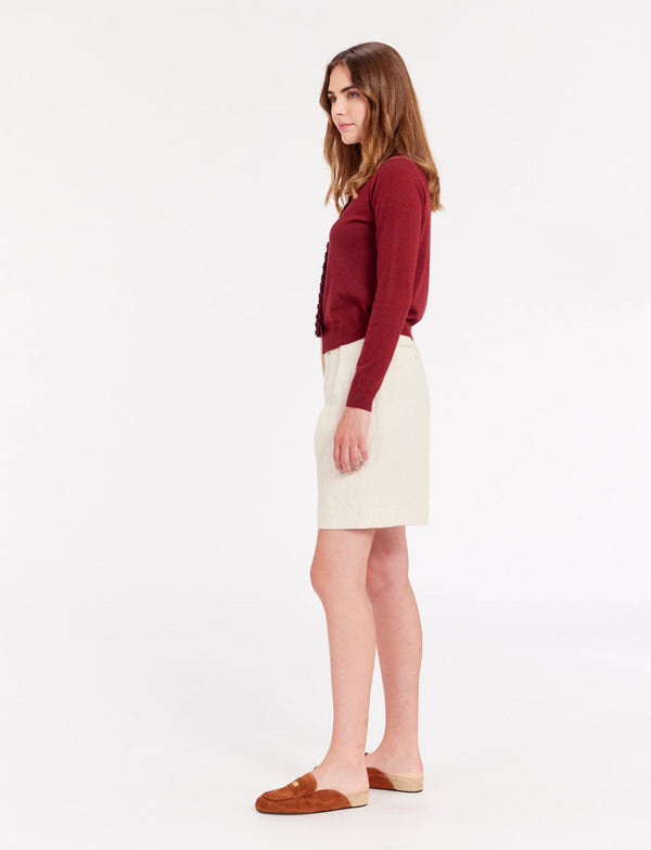Ines De La Fressange Gilet April Bordeaux