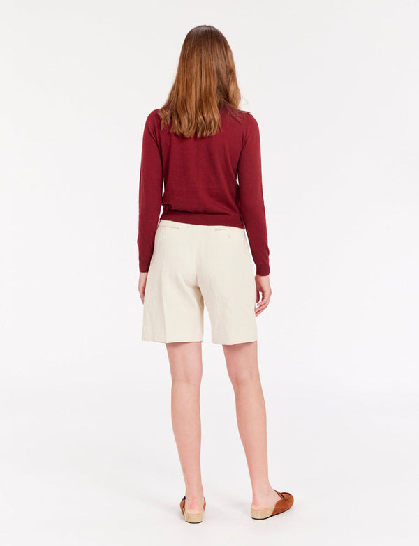 Ines De La Fressange Gilet April Bordeaux