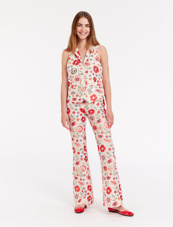 Ines De La Fressange Gilet Robinson Brodé