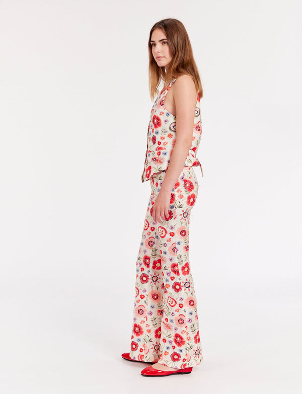 Ines De La Fressange Gilet Robinson Brodé