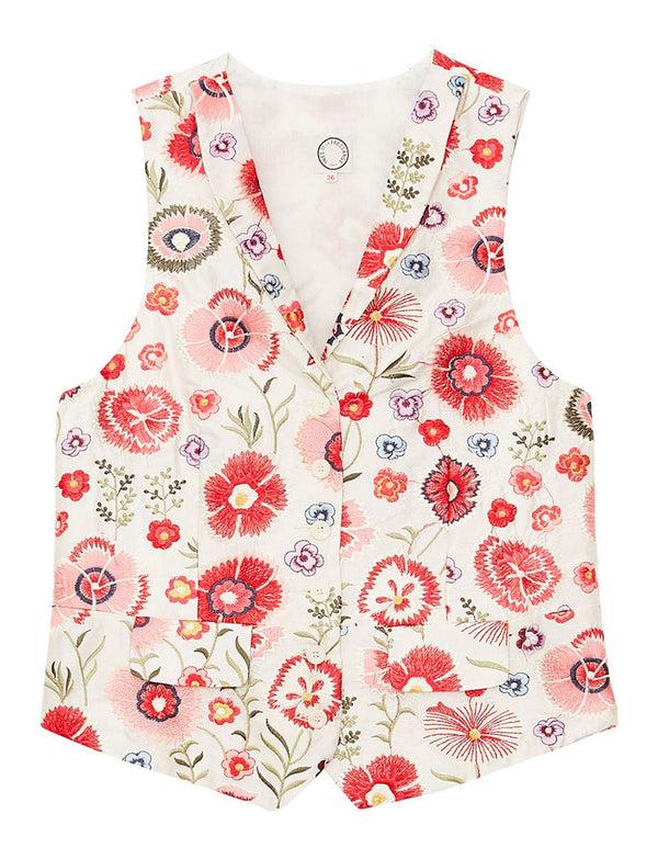 ines de la fressange Gilet Robinson brodé