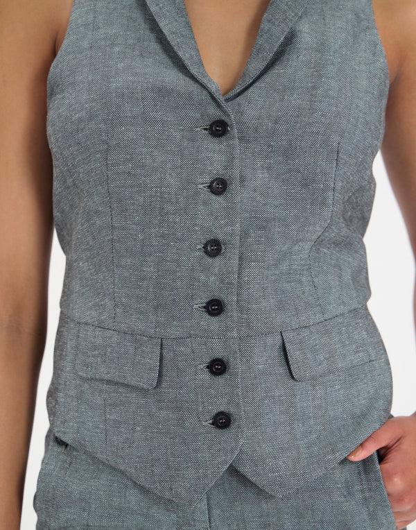 Ines De La Fressange Gilet Robinson Gris