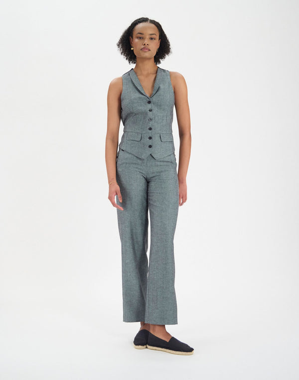 Ines De La Fressange Gilet Robinson Gris