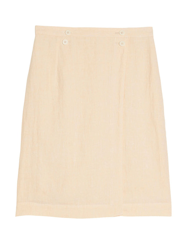 ines de la fressange Jupe Alouette écru lin