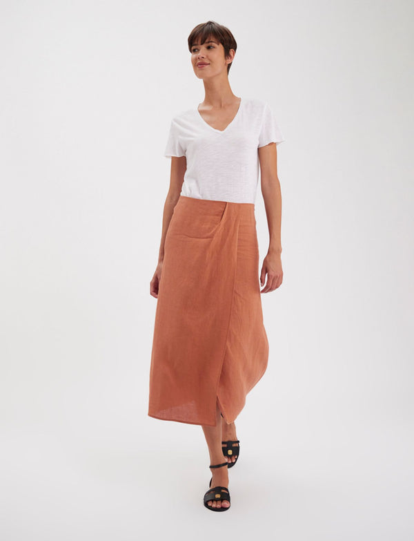 Ines De La Fressange Jupe Aurélie En Lin