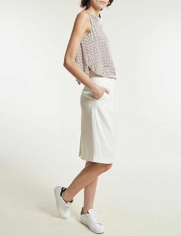 Ines De La Fressange Jupe Céleste Ivoire