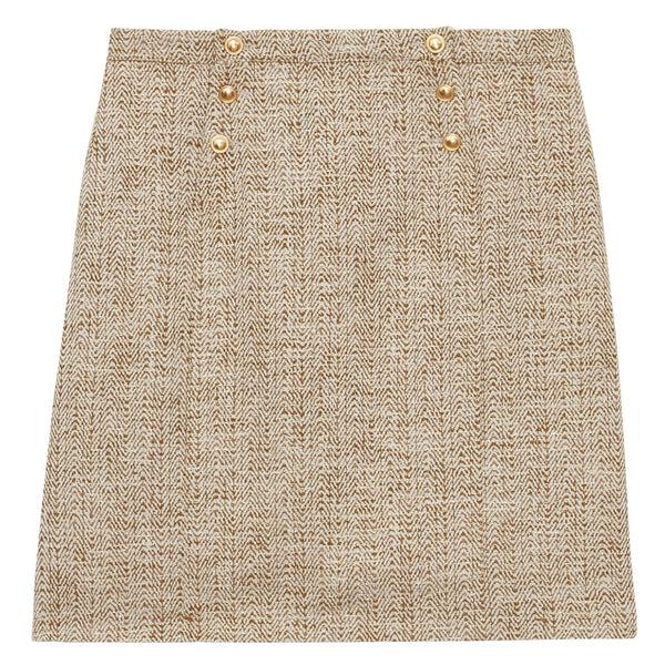 ines de la fressange Jupe Edmonde dorée