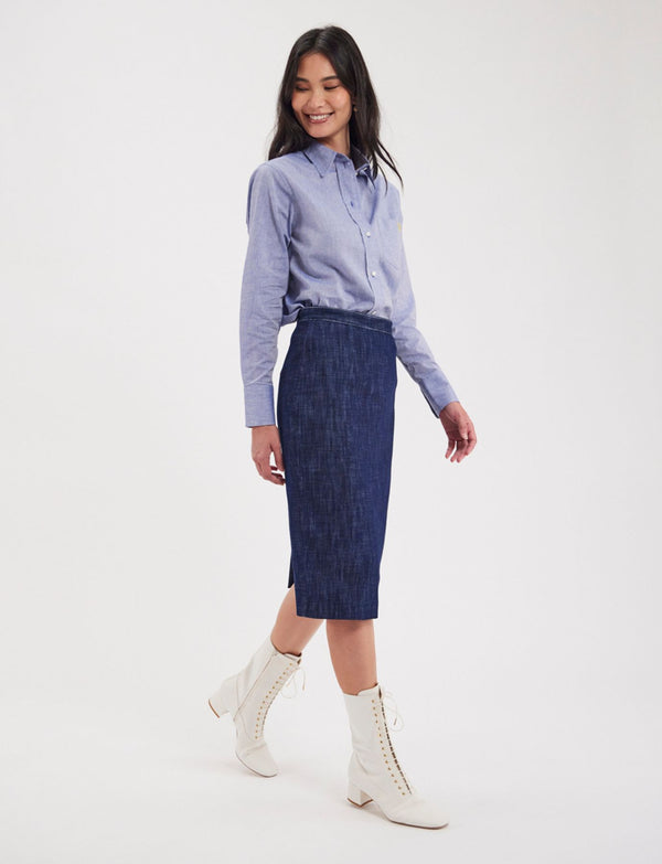 Ines De La Fressange Jupe Gabriela Couleur Jean