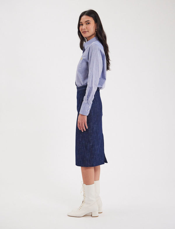 Ines De La Fressange Jupe Gabriela Couleur Jean