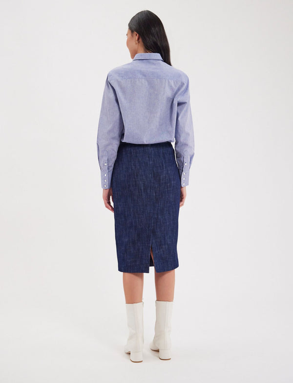 Ines De La Fressange Jupe Gabriela Couleur Jean