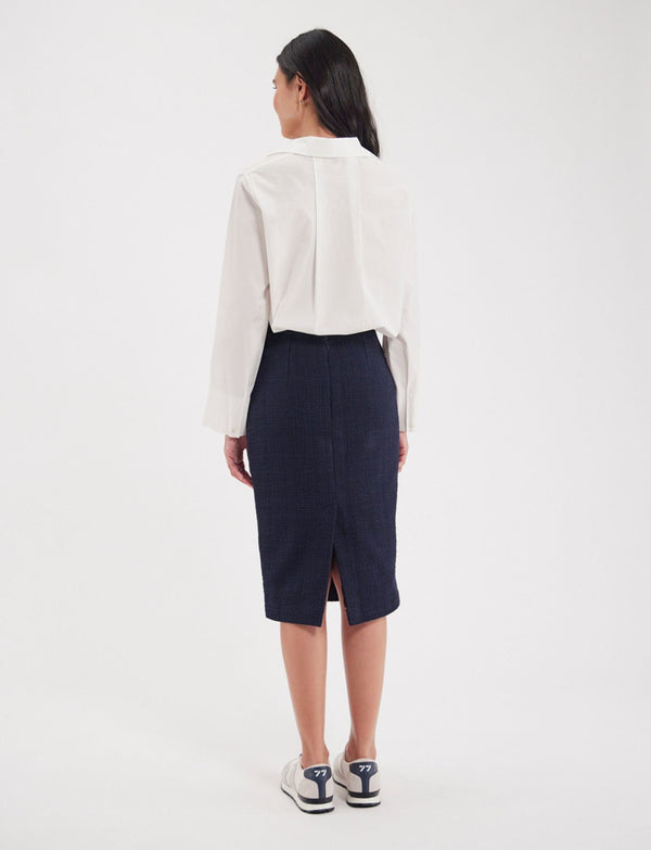 Ines De La Fressange Jupe Gabriela Navy