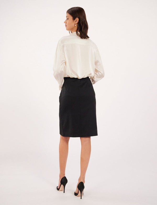 Ines De La Fressange Jupe Nana Laine Noire