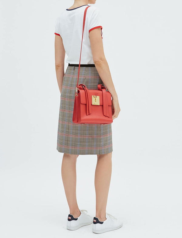 Ines De La Fressange Jupe Rika En Laine Gris