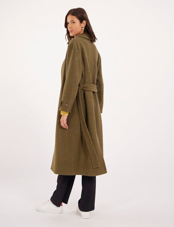 Ines De La Fressange Manteau Esme Kaki Laine