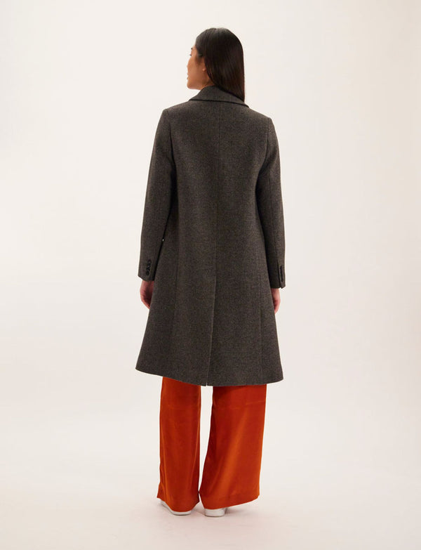 Ines De La Fressange Manteau Franck Gris 100% Laine