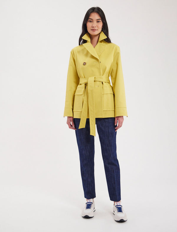 Ines De La Fressange Manteau Romaric Jaune