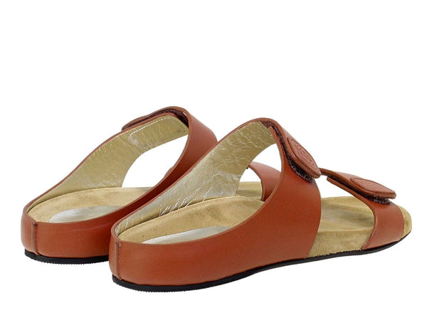 Ines De La Fressange Mules Delia Cuir Cognac
