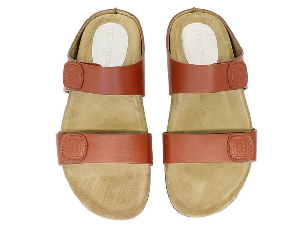 Ines De La Fressange Mules Delia Cuir Cognac