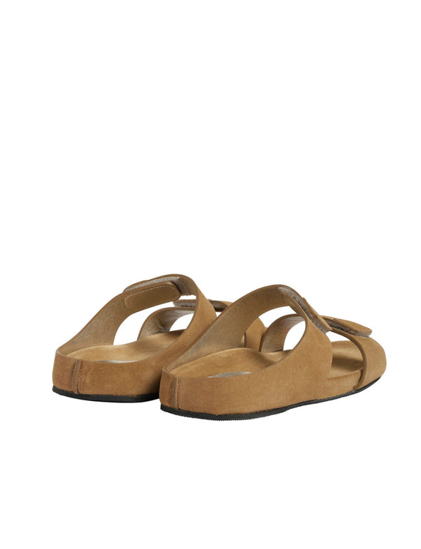 Ines De La Fressange Mules Delia Cuir Sable