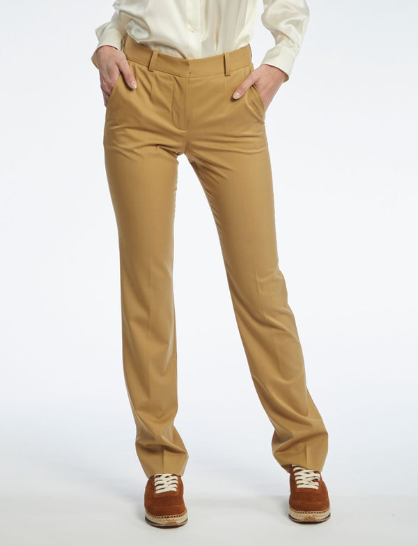 Ines De La Fressange Pantalon Anatole Camel