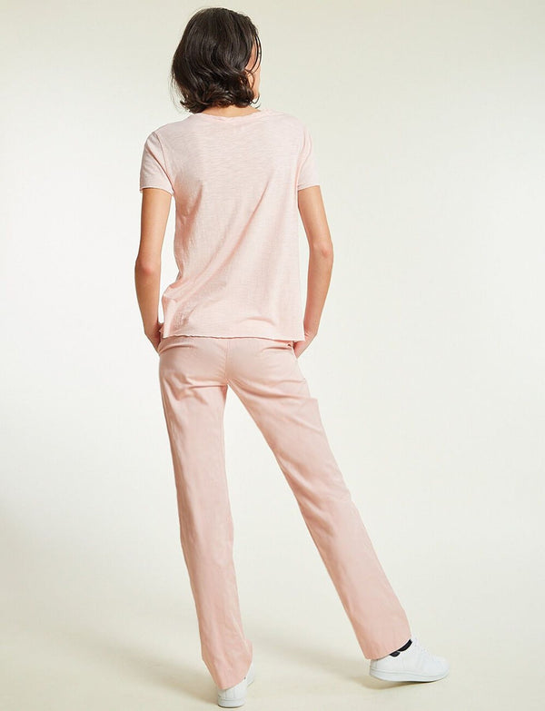 Ines De La Fressange Pantalon Anatole Rose Pâle