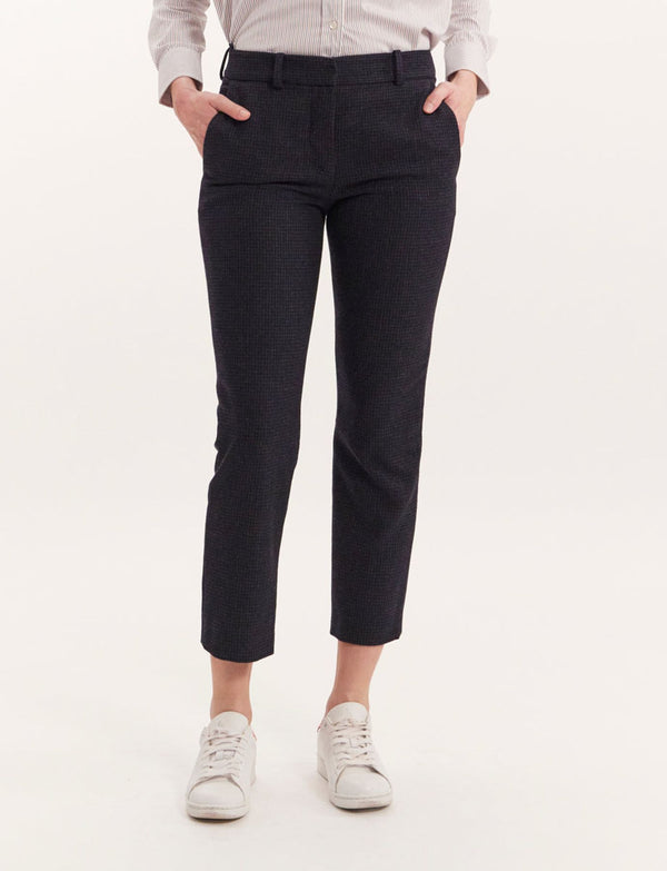 Ines De La Fressange Pantalon Audrey Noir Et Bleu