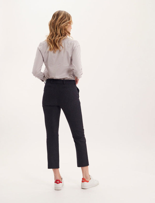 Ines De La Fressange Pantalon Audrey Noir Et Bleu