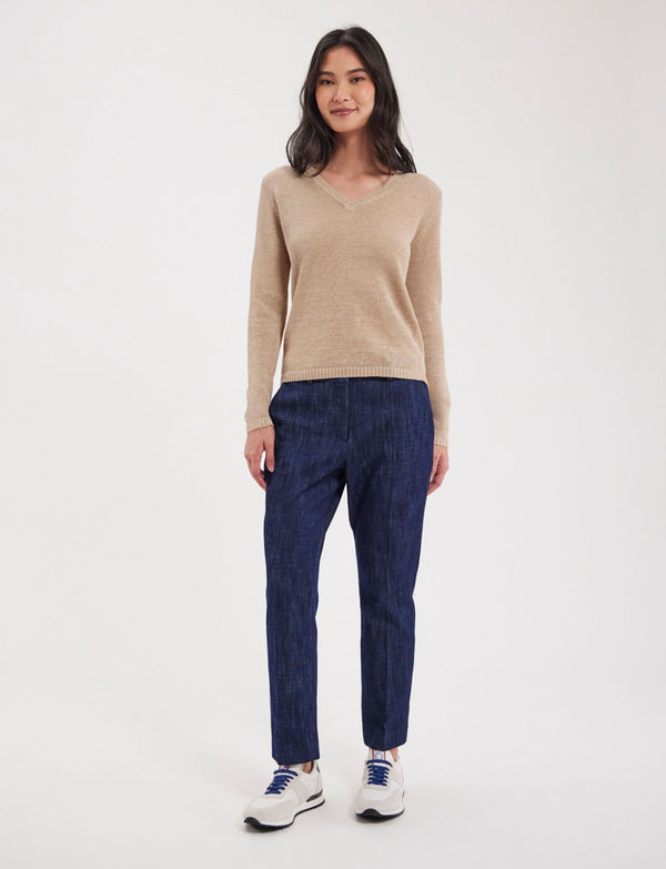 Ines De La Fressange Pantalon Audrey Style Denim