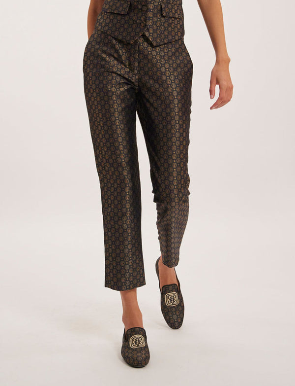 Ines De La Fressange Pantalon Audrey Tissu à Motif