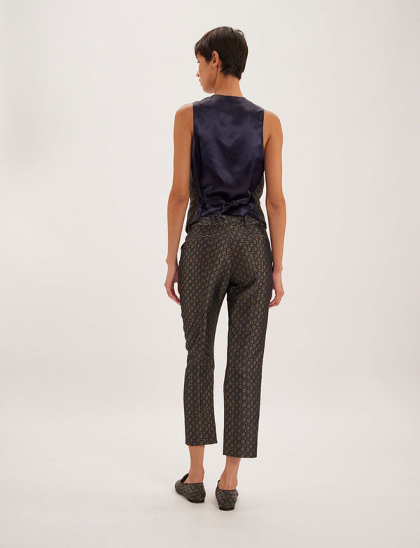 Ines De La Fressange Pantalon Audrey Tissu à Motif