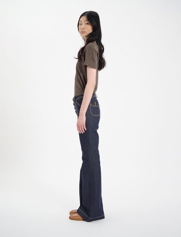 Ines De La Fressange Pantalon Charlotte Bleu