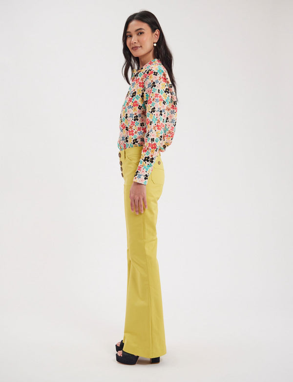 Ines De La Fressange Pantalon Charlotte Jaune