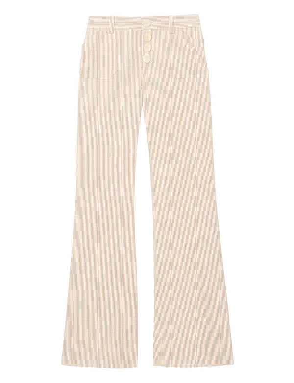 ines de la fressange Pantalon Charlotte rayé