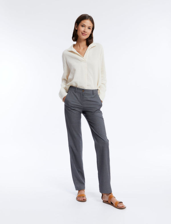 Ines De La Fressange Pantalon Francisco Gris