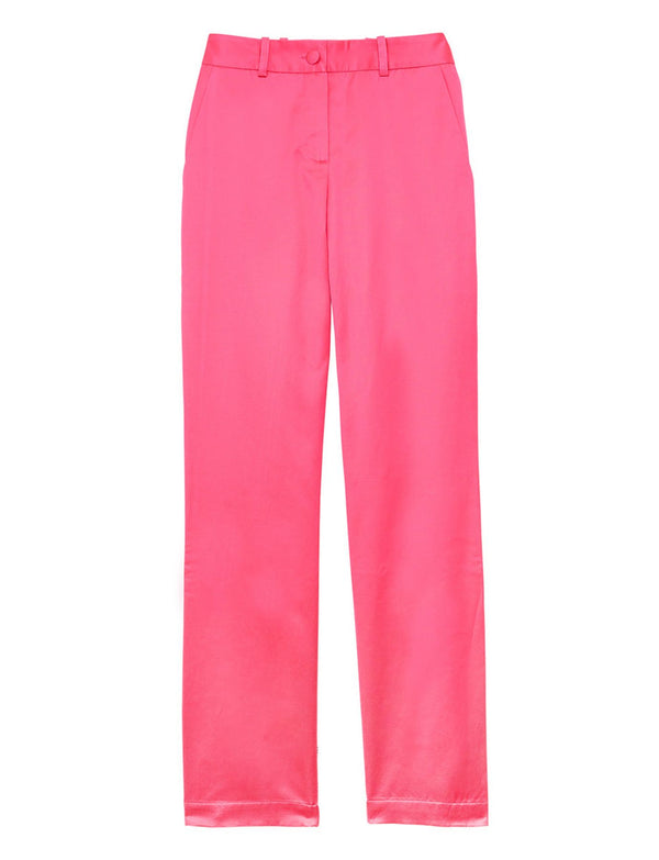 ines de la fressange Pantalon Francisco satin rose