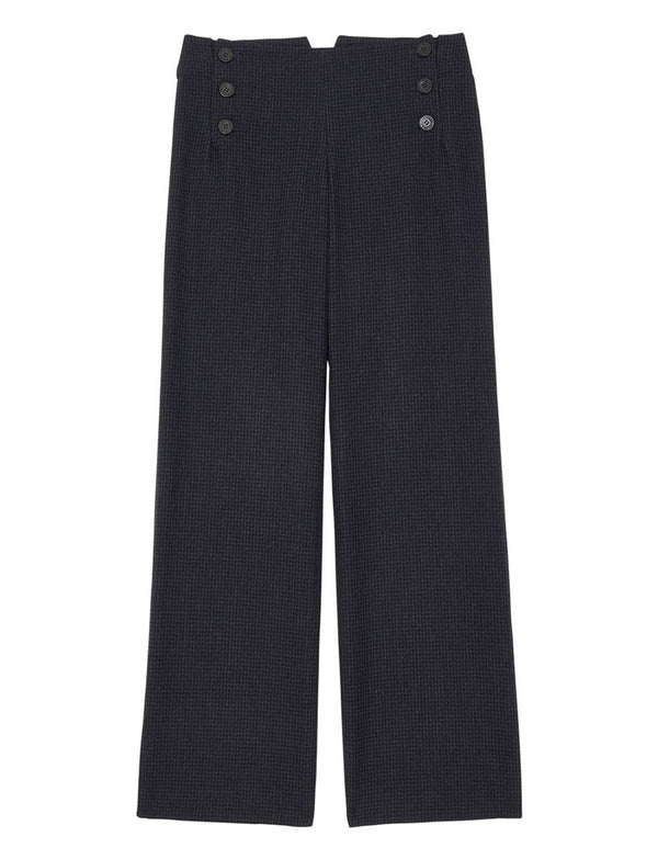ines de la fressange Pantalon Gabriel bleu et noir