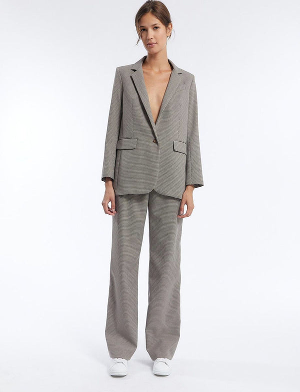 Ines De La Fressange Pantalon Hector Pied De Poule