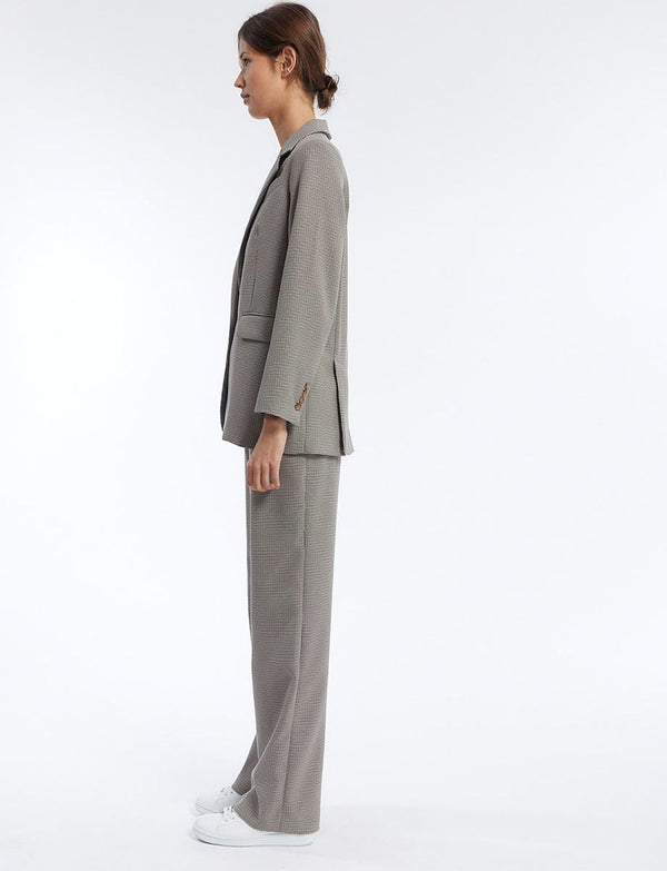 Ines De La Fressange Pantalon Hector Pied De Poule