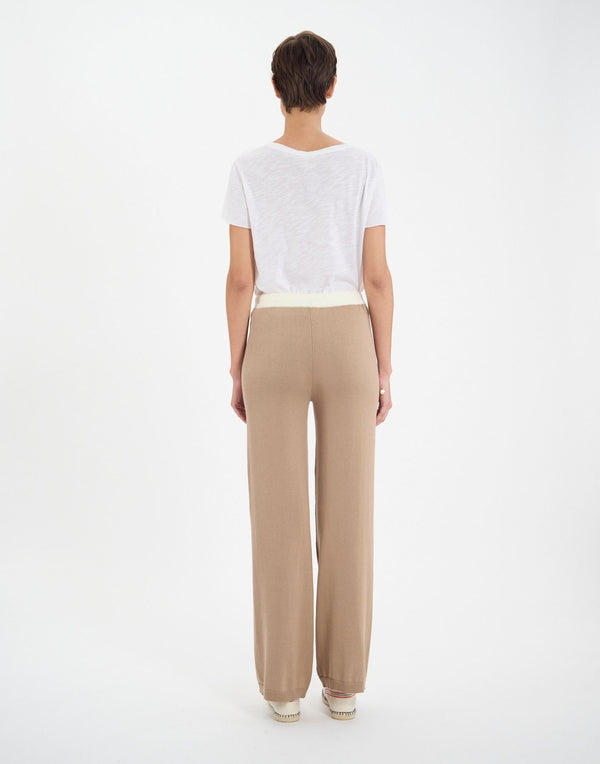 Ines De La Fressange Pantalon John En Coton Beige